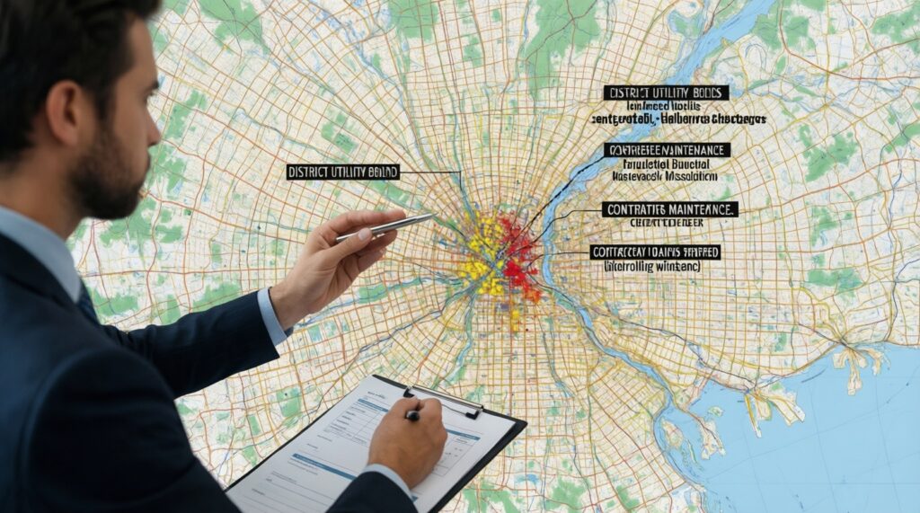 ЖКХ по-местному: тарифы, капремонт и качество услуг - разбор по районам - иллюстрация